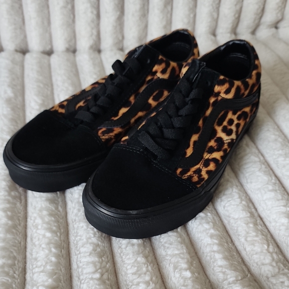 Vans Shoes - Vans Old Skool Leopard Print Low-Top Sneakers with Black  Accents